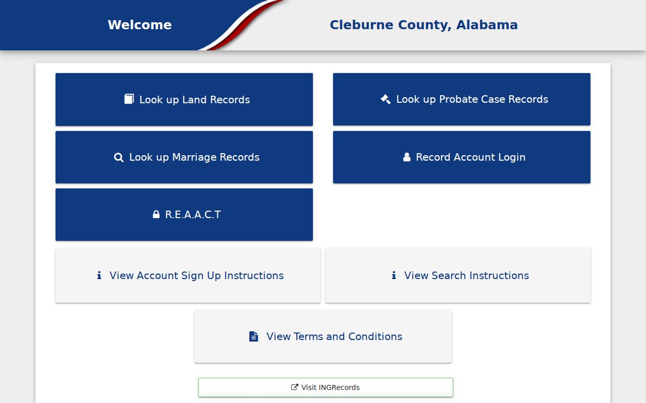 Cleburne County court dockets probate online services portal