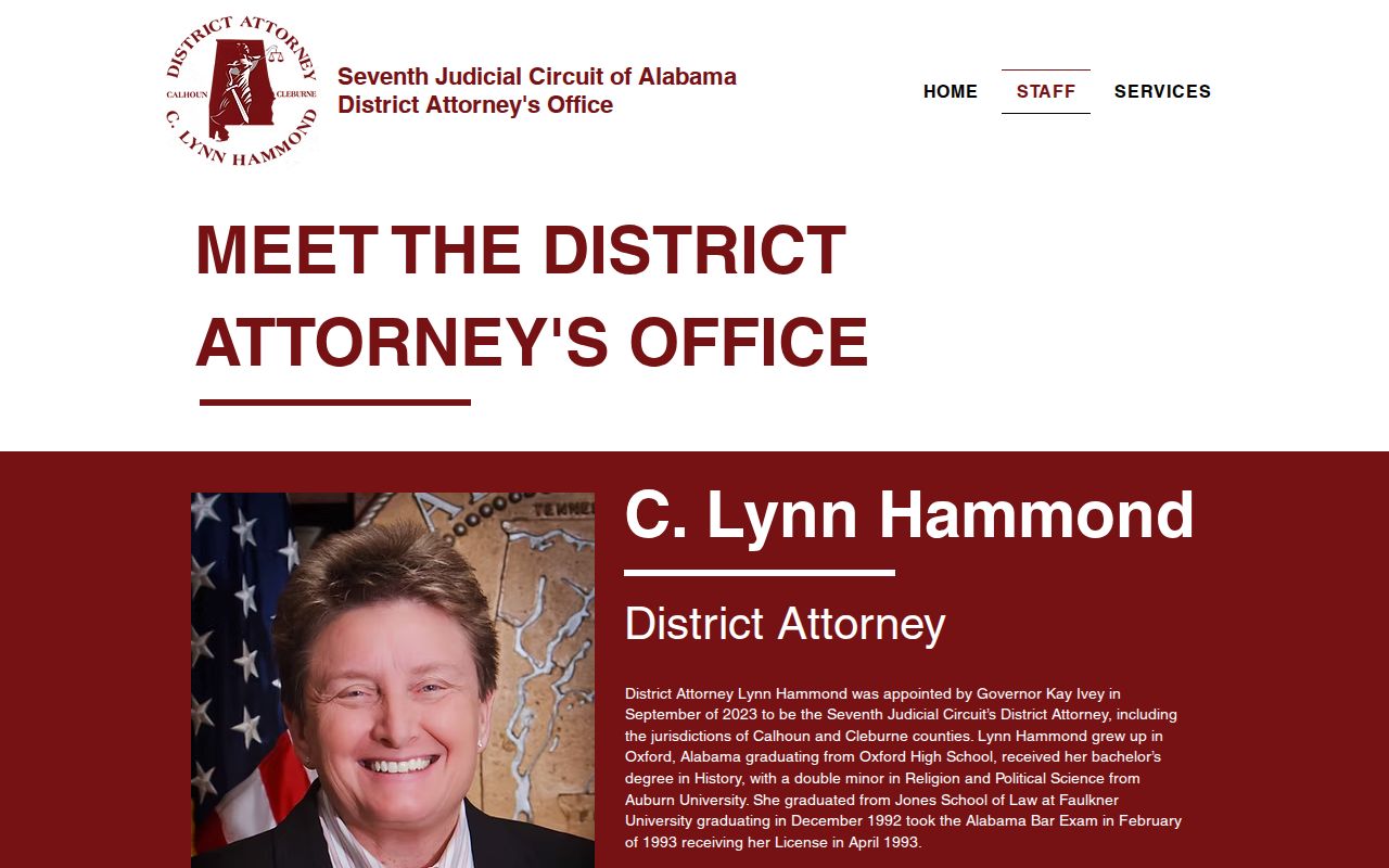 Cleburne County criminal court records District Attorney team