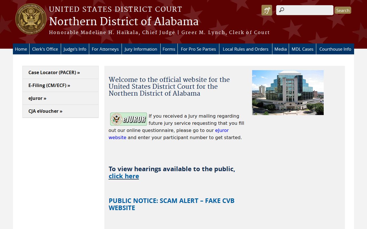 Cleburne County District Court and Northern District federal court distinction